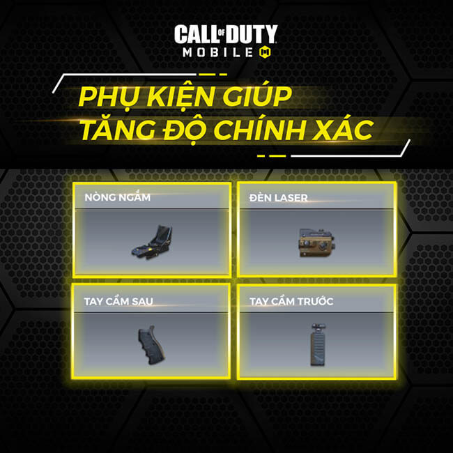 4 phụ kiện tăng độ chính xác cho súng trong Call of duty Mobile