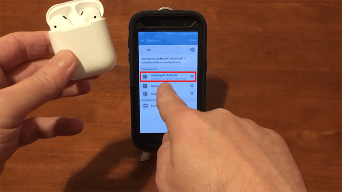 Cách kết nối AirPods với điện thoại thông minh Android bước 7