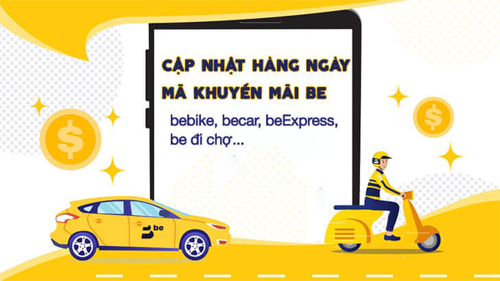 mã khuyến mãi beBike, beCar, beExpress hôm nay