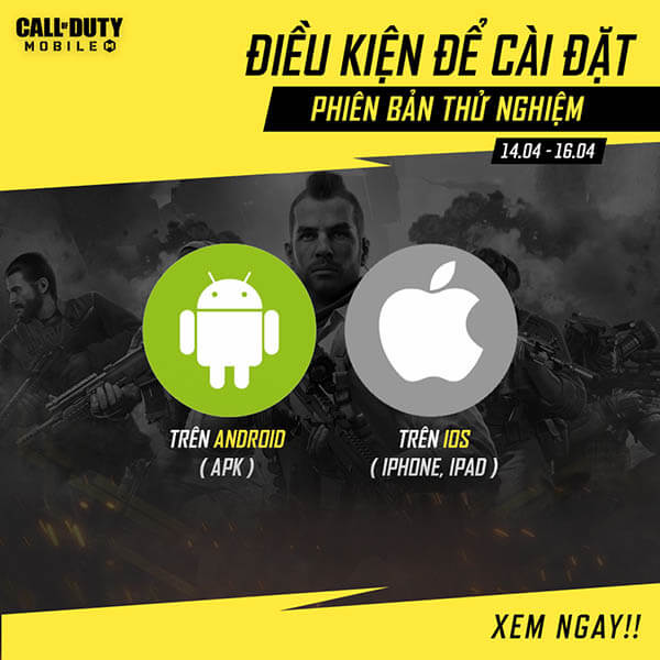 Cấu hình tối thiểu chơi Call of Duty Mobile VN (Android - iPhone)