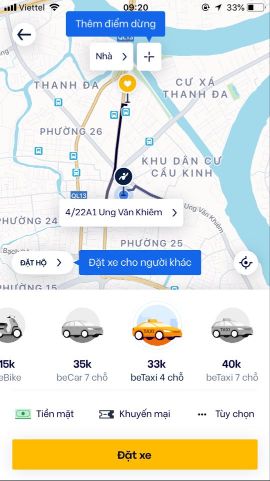 beTaxi là gì? Thông tin giá cước và các đặt xe