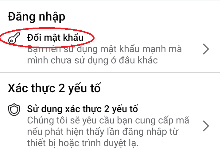 Đổi mật khẩu