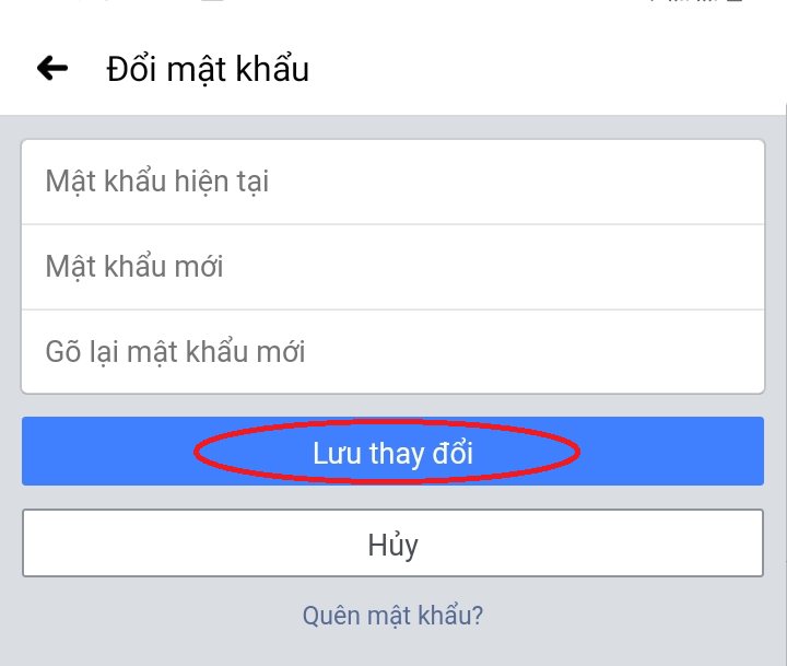 Lưu thay đổi