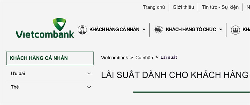 Lãi suất ngân hàng Vietcombank 2024 mới nhất