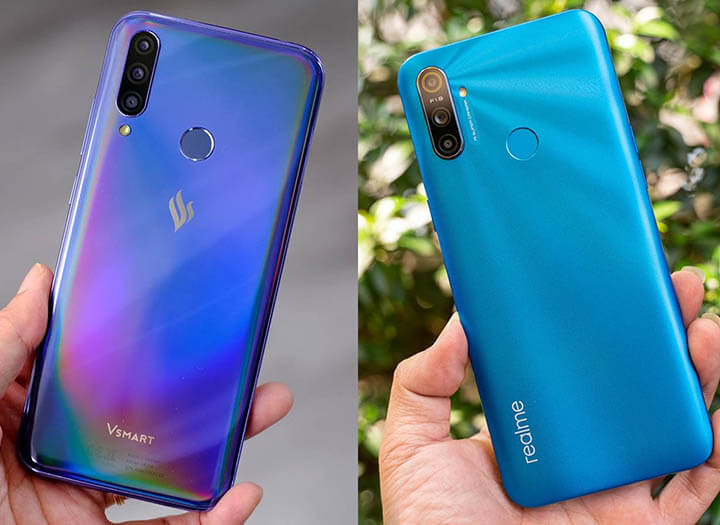 So sánh PIN Realme C2 và Vsmart Joy 3