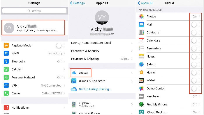 Sử dụng Apple iCloud