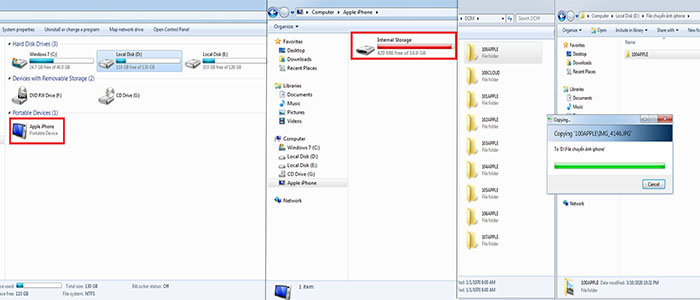 USB sử dụng Windows Explorer