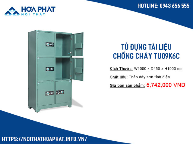 Tủ đựng tài liệu chống cháy TU09K6C