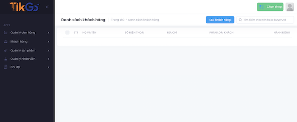 Phần mềm tikgo - quản lý đơn hàng tiktok shop
