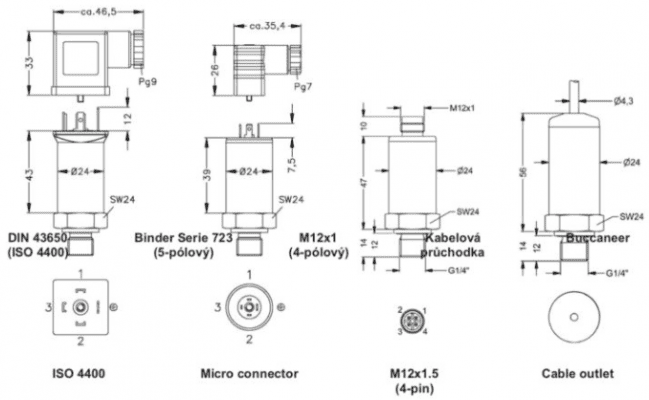 Cảm biến áp suất 0-6bar