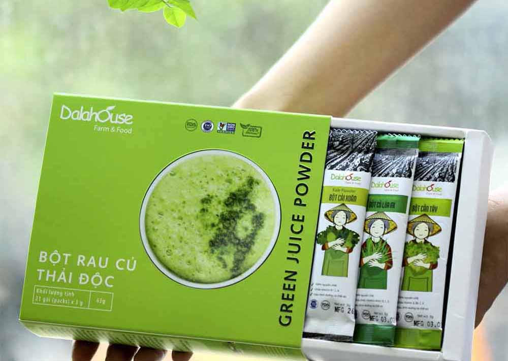 bột rau củ thải độc