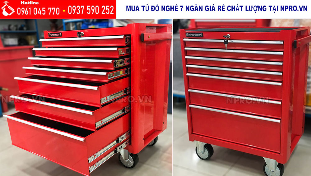 tủ đựng đồ nghề 7 ngăn kéo chính hãng giá rẻ