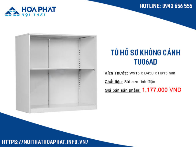 tủ hồ sơ không cánh hòa phát TU06AD