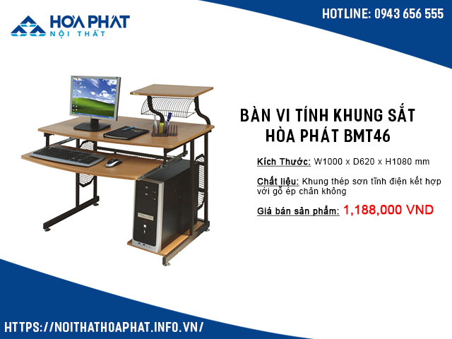 bàn để máy tính nhỏ gọn giá rẻ BMT46