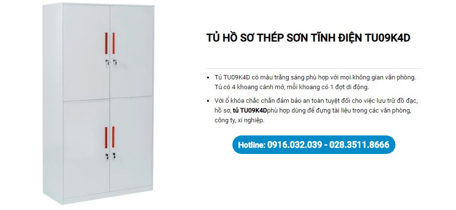 Tủ Hòa Phát TU09K4D