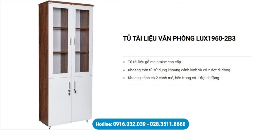 Tủ Hòa Phát 4 cánh LUX1960-2B3 có thiết kế trang nhã, gọn gàng